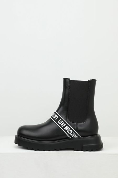 Полусапоги челси кожаные Love Moschino