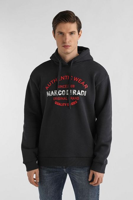 Худи хлопковое с логотипом MARCO DI RADI