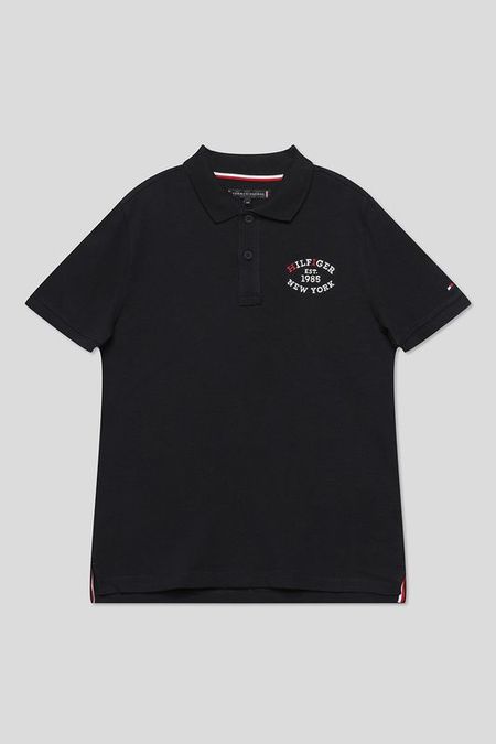 Поло хлопковое с логотипом Tommy Hilfiger