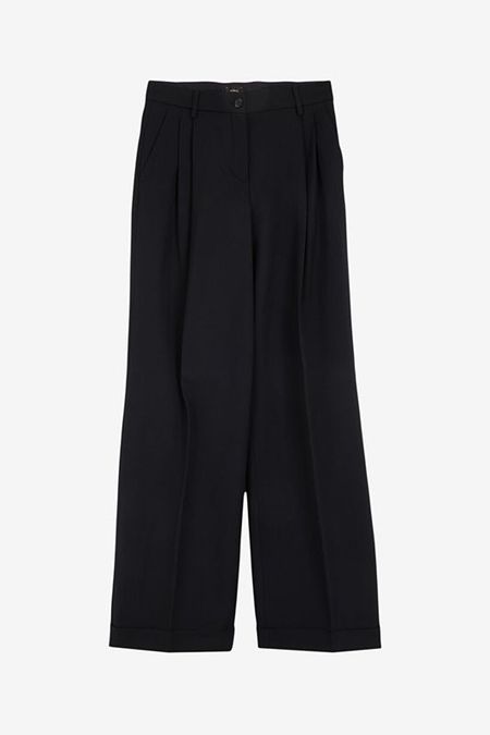 Брюки с защипами и отворотами Pinko