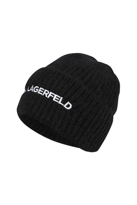 Шапка из смесовой шерсти с логотипом Karl Lagerfeld