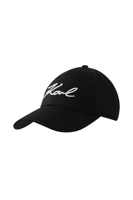 Бейсболка хлопковая с логотипом Karl Lagerfeld