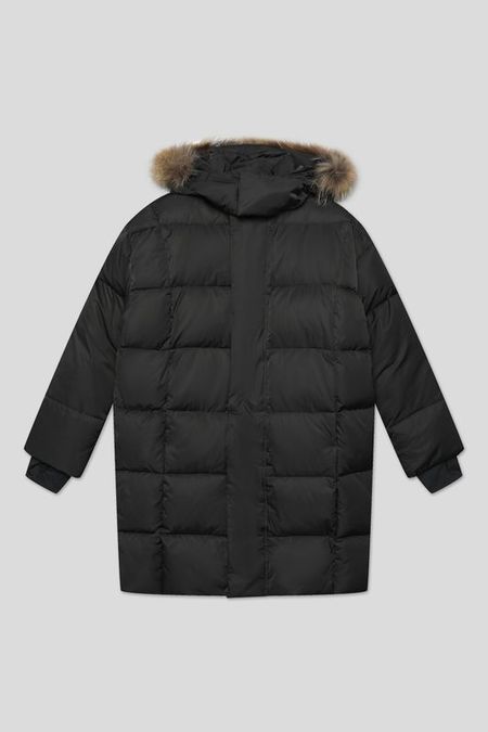 Пальто пуховое с меховой опушкой Silver Spoon Outdoor