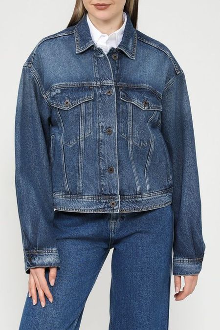 Куртка джинсовая с эффектом потертости PEPE JEANS