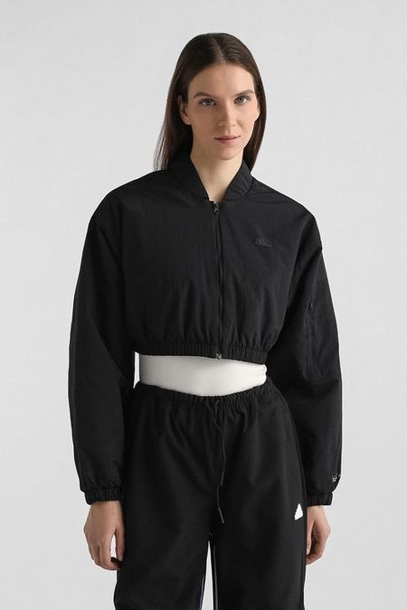Куртка на молнии укороченного кроя Adidas