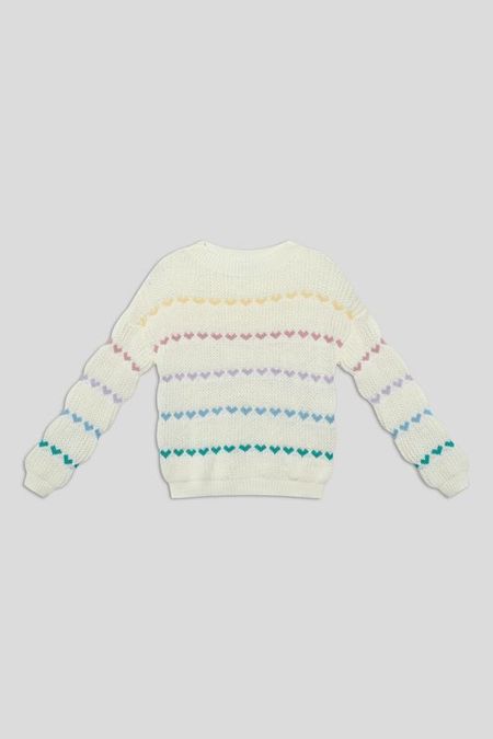 Джемпер вязаный с принтом Benetton