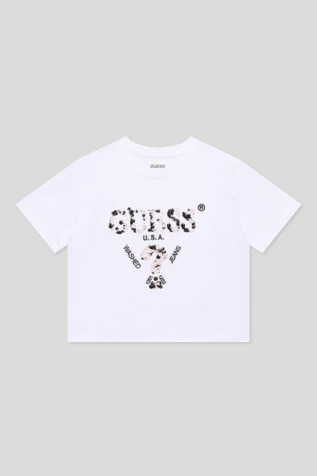 Футболка хлопковая с принтом Guess