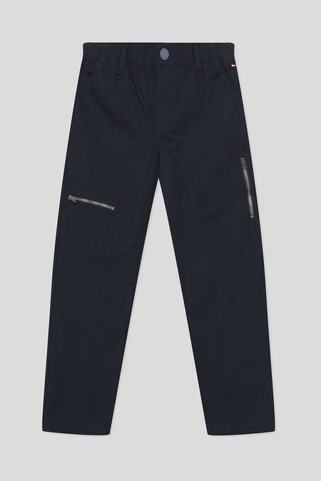 Брюки хлопковые с карманами на молнии Tommy Hilfiger