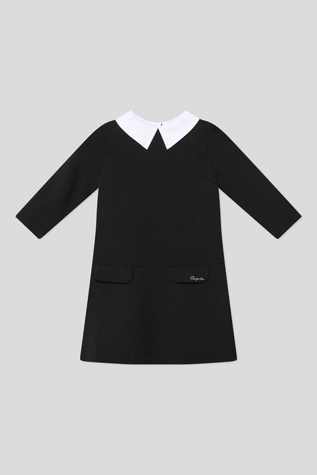 Платье трикотажное с контрастным воротником Choupette