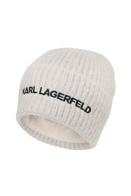 Шапка из смесовой шерсти с логотипом Karl Lagerfeld
