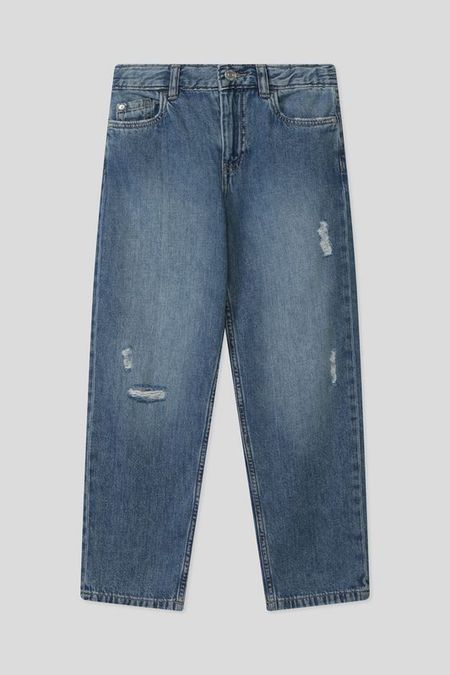 Джинсы с эффектом потертости Republic of Denim