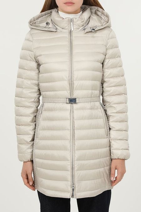 Пуховик стеганый с поясом Calvin Klein