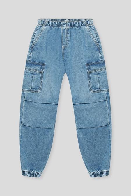 Джинсы на эластичном поясе с карманами Republic of Denim