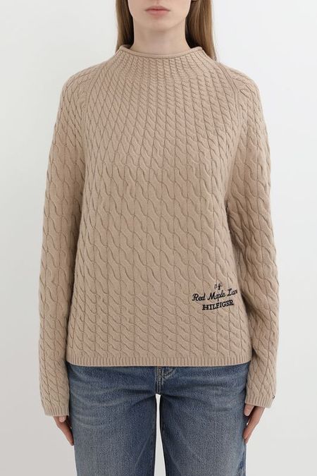 Джемпер текстурный из смесовой шерсти Tommy Hilfiger