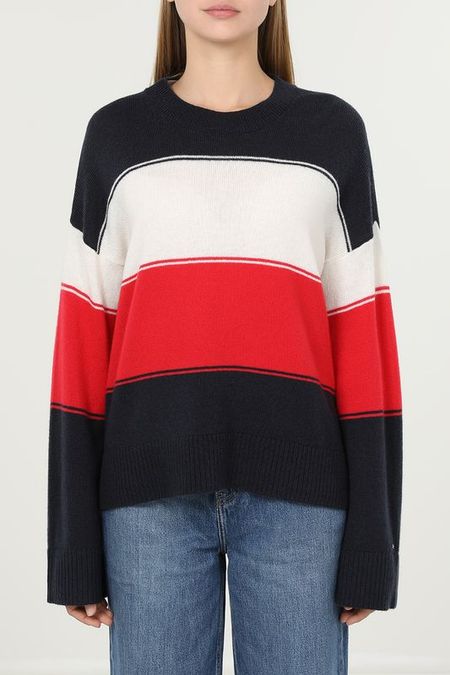 Джемпер шерстяной в полоску Tommy Hilfiger