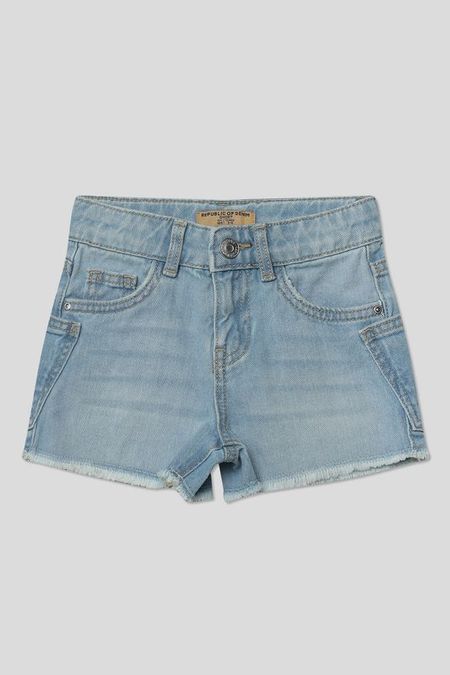 Шорты джинсовые с эффектом потертости Republic of Denim