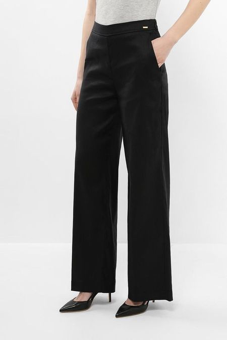 Брюки широкого кроя льняные Guess