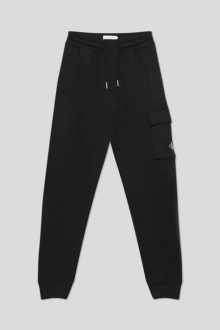 Брюки хлопковые на кулиске с карманом Calvin Klein Jeans