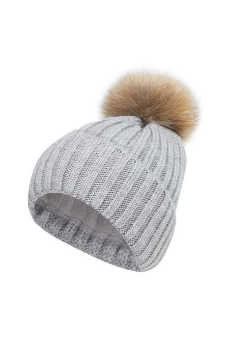 Шапка с помпоном на флисовой подкладке GIOCO