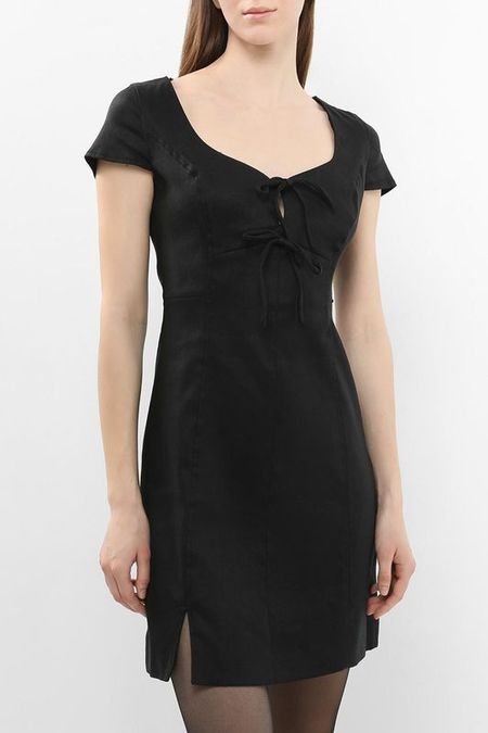 Платье мини льняное Guess