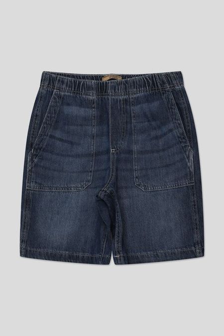 Шорты джинсовые с эффектом потертости на эластичном поясе Republic of Denim