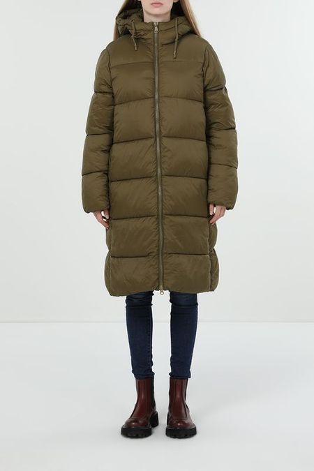 Пуховик удлиненный с капюшоном OVS