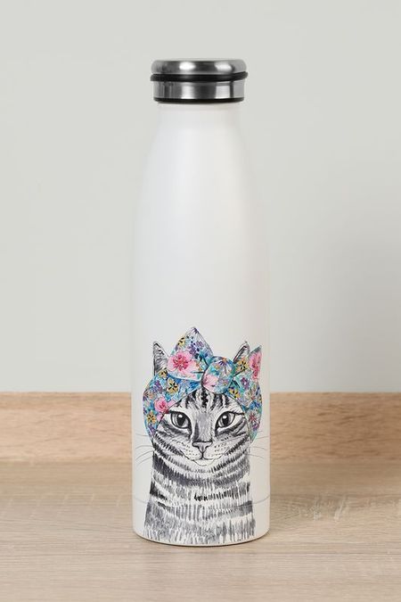 Бутылка для воды с принтом Mikasa Cat Kitchen Craft