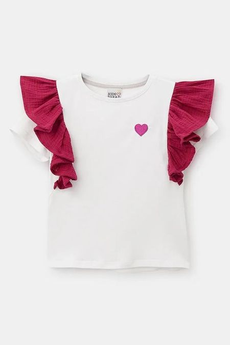 Футболка хлопковая с оборками KIDSPARAD