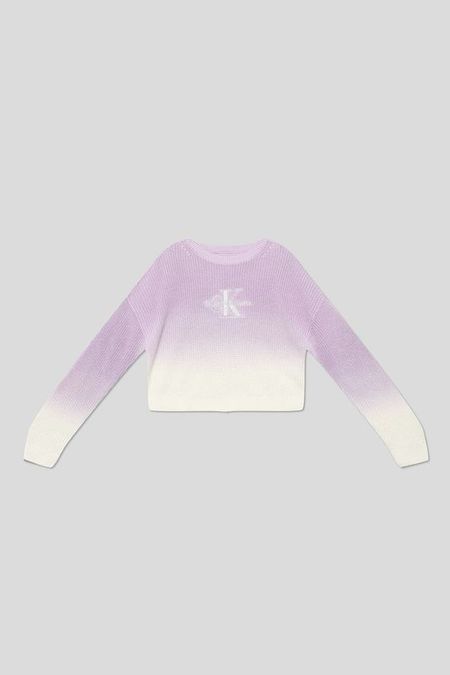 Джемпер хлопковый с логотипом Calvin Klein Jeans