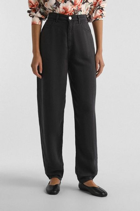 Брюки с добавлением льна EMPORIO ARMANI