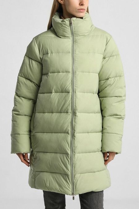 Пуховик стеганый с объемным воротником Auranna