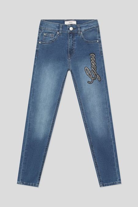 Джинсы с эффектом потертости Guess