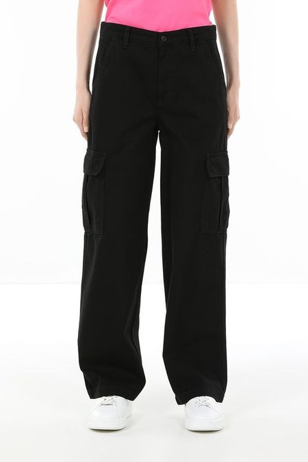 Брюки хлопковые с карманами Guess Jeans