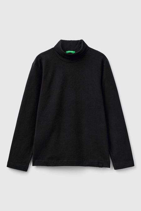Водолазка хлопковая с воротником стойкой Benetton