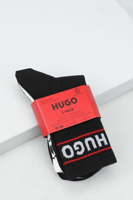 Набор из 3 пар классических хлопковых носков HUGO