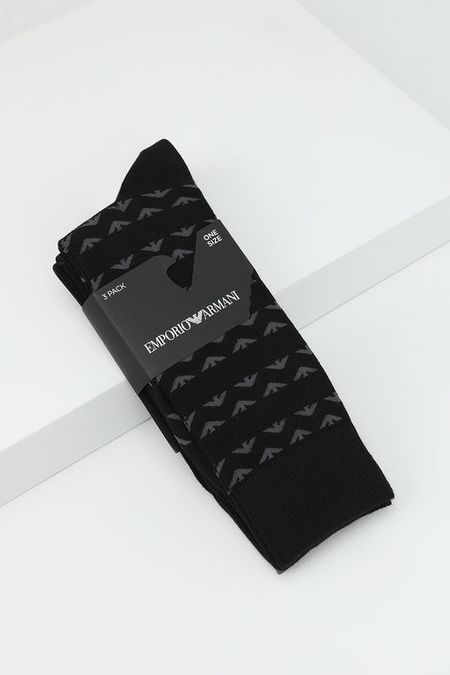 Набор из 3 пар хлопковых носков EMPORIO ARMANI