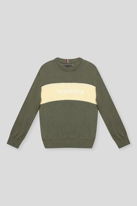 Джемпер хлопковый с логотипом Tommy Hilfiger