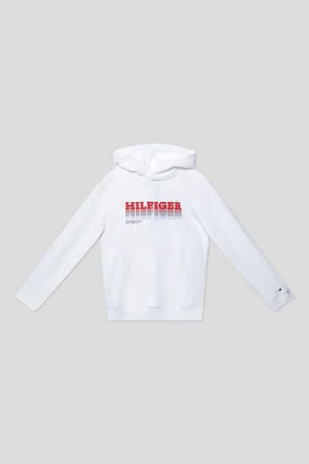 Худи хлопковое с карманом Tommy Hilfiger