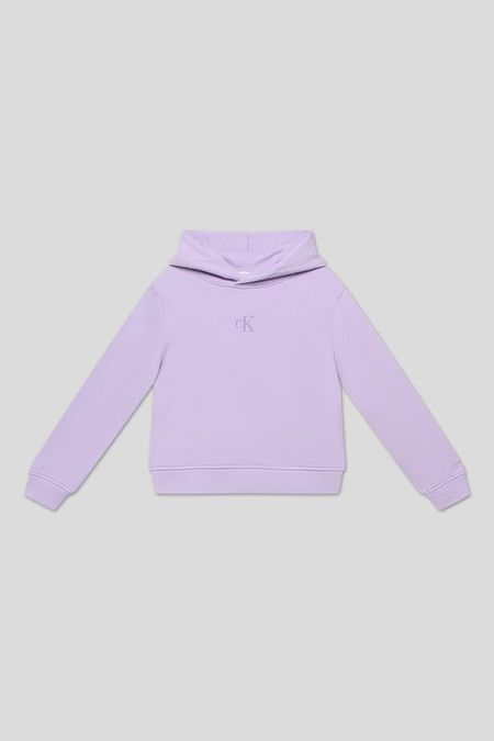 Худи хлопковое с логотипом Calvin Klein Jeans