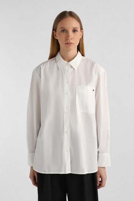 Блуза хлопковая с карманом Tommy Hilfiger