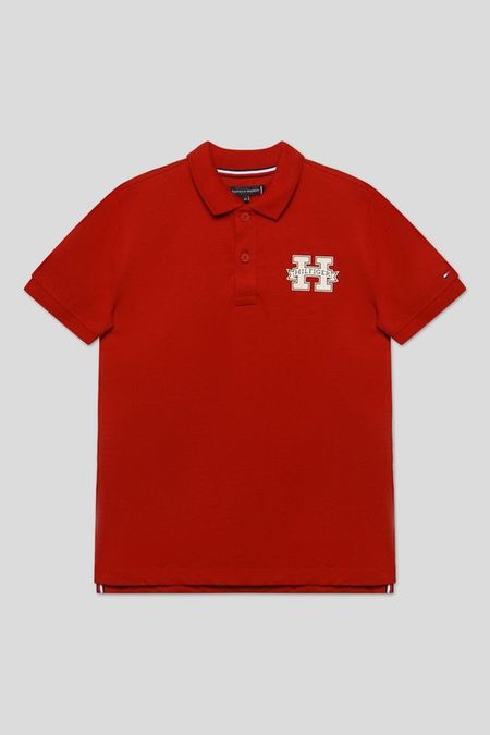 Поло хлопковое с логотипом Tommy Hilfiger