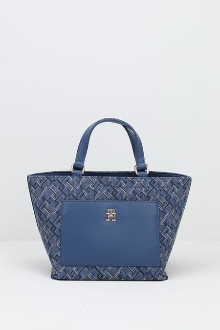 Сумка шоппер с монограммой логотипа TH Distinct Tommy Hilfiger