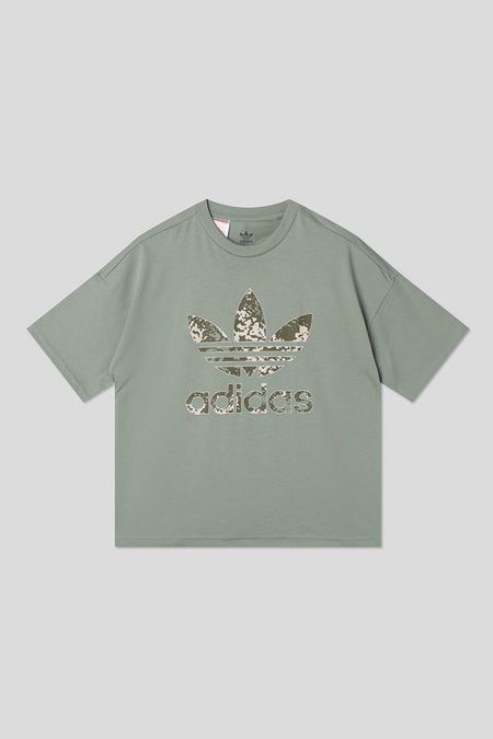Футболка хлопковая с логотипом Adidas