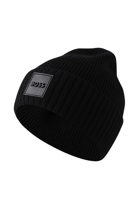 Шапка бини шерстяная BOSS