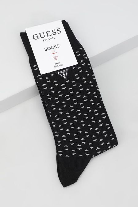 Носки хлопковые классические принтом Guess