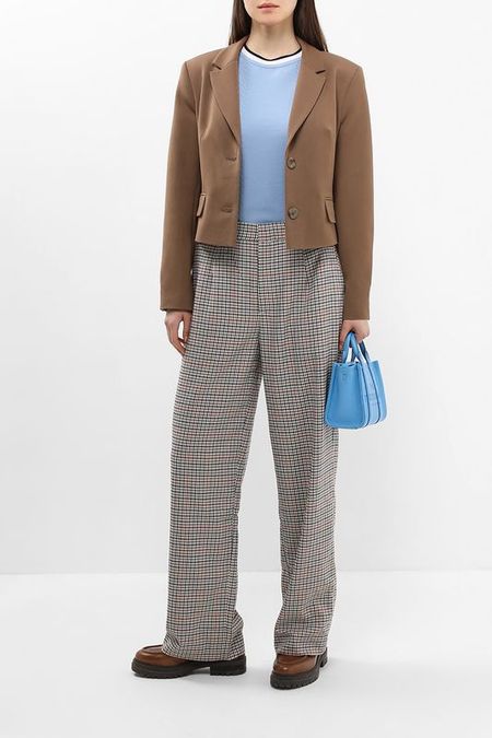 Брюки в мелкую клетку PEPE JEANS