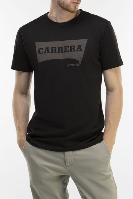 Футболка хлопковая с логотипом Carrera Jeans