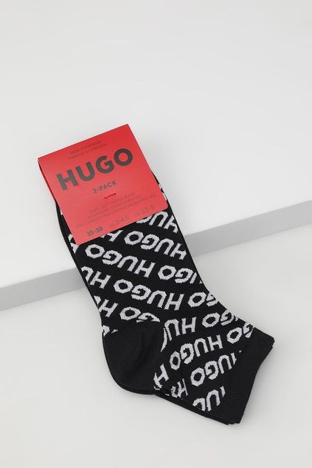 Набор из 2 пар хлопковых укороченных носков HUGO