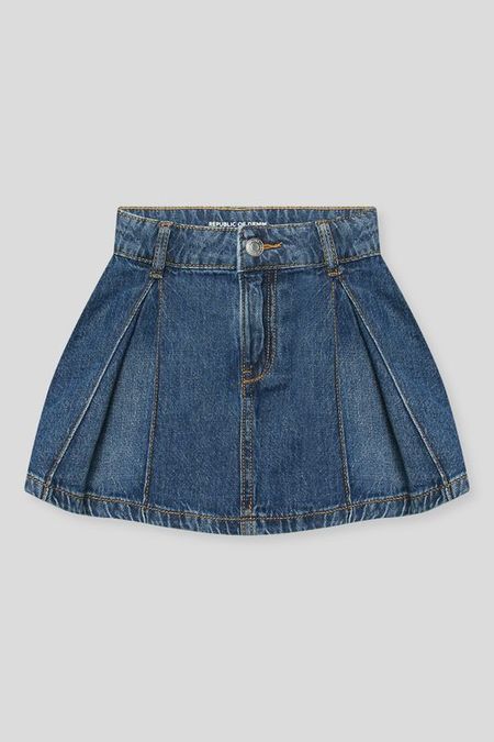 Юбка джинсовая в складку Republic of Denim