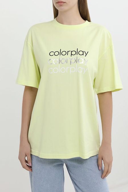 Футболка хлопковая с логотипом COLORPLAY